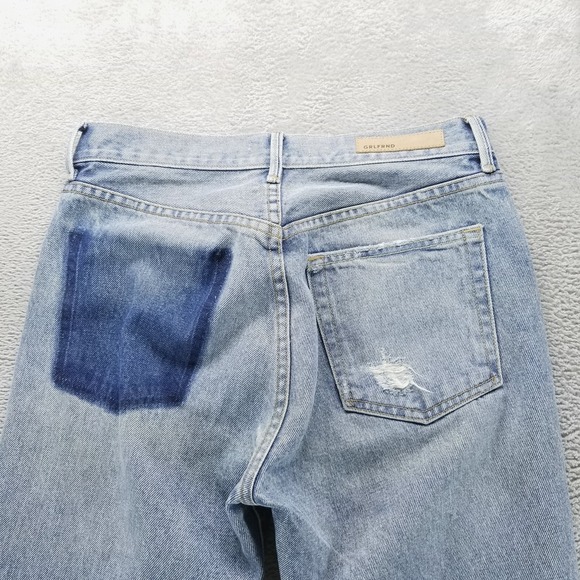 Grlfrnd Jeans Womens 26 Blue Karolina Straight Button Fly Made in USA - Picture 3 of 11